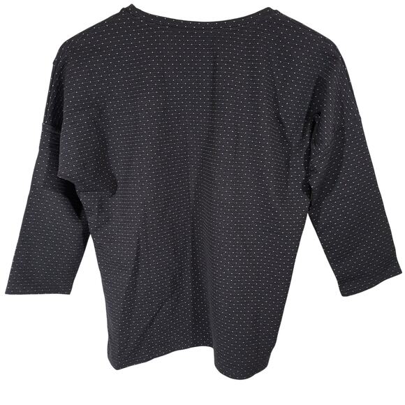 Poools Polka Dot 3/4 Sleeve Scoop Neck Top 38 NWT - Picture 2 of 10